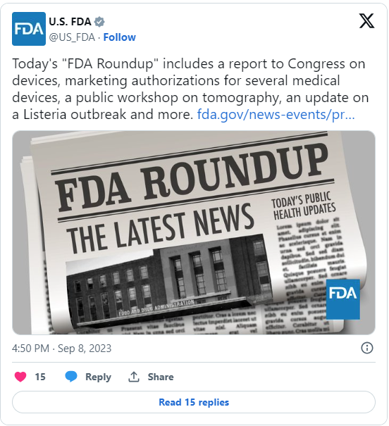 FDA Twitter