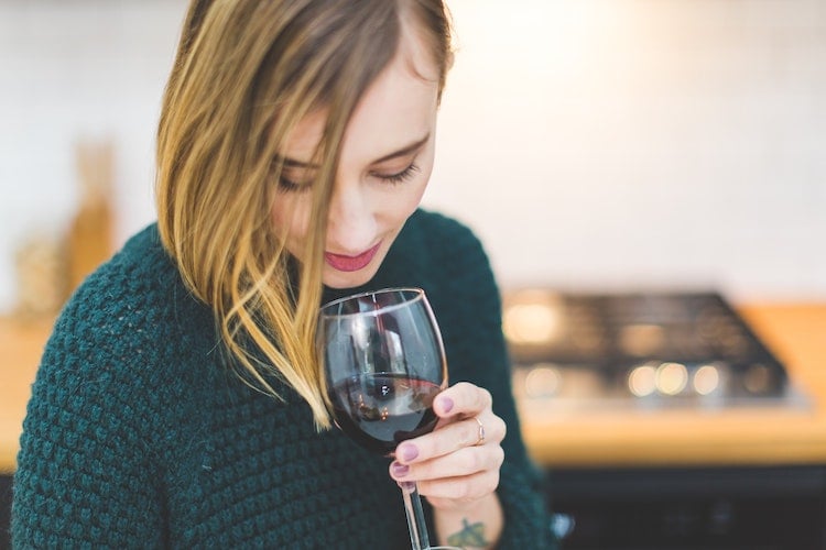 Woman Smelling Wine for Basic Wine Knowledge for Servers